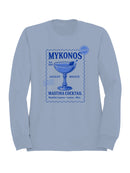Mykonos Mastiha Cocktail Design Men's Sweatshirt