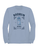 Bodrum Raki: Anise Spirit Design Men's Sweatshirt