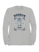 Bodrum Raki: Anise Spirit Design Men's Sweatshirt