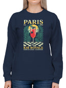 Paris 1945 Kir Royale Art Women's Sweatshirt