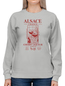 Alsace France Cherry Liqueur Kirsch Women's Sweatshirt