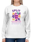 Split Maraschino Cherry Liqueur Art Women's Sweatshirt