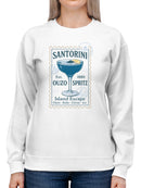 Santorini Ouzo Spritz Island Escape Women's Sweatshirt