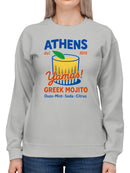 Athens Yamas! Greek Mojito Art Women's Sweatshirt