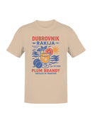 Dubrovnik Rakija Plum Brandy Art Men's T-shirt
