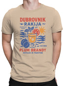 Dubrovnik Rakija Plum Brandy Art Men's T-shirt