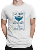Santorini Ouzo Spritz Island Escape Men's T-shirt