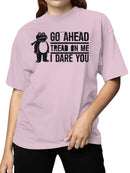 Bold Frog Tread On Me Graphic Women's T-shirt