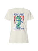 Portland Stands Tall Frog Design Women's T-shirt