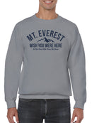 Mt. Everest Adventure Humor Men's Sweatshirt