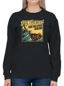 Mt. Everest Waiting Room Graphic Women's Sweatshirt