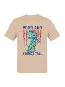 Portland Stands Tall Frog Design Men's T-shirt