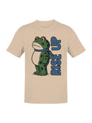 Rise Up: Empowering Frog Design Men's T-shirt