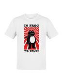 In Frog We Trust Graphic Design Men's T-shirt
