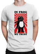 In Frog We Trust Graphic Design Men's T-shirt