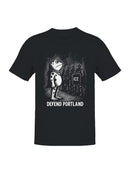 Defend Portland Frog Protest Art Men's T-shirt