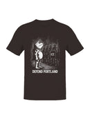 Defend Portland Frog Protest Art Men's T-shirt