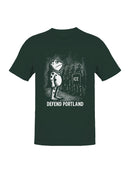 Defend Portland Frog Protest Art Men's T-shirt