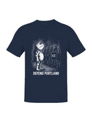 Defend Portland Frog Protest Art Men's T-shirt