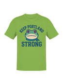 Keep Portland Strong Frog Design Men's T-shirt