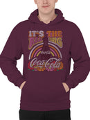 Officially Licensed Coca Cola Retro Coca-Cola Real Thing Art Men's Hoodie