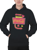 Officially Licensed Coca Cola Coca-Cola Vintage Arrow Design Men's Hoodie