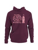 Officially Licensed Coca Cola Perfect Harmony Singing Design Men's Hoodie