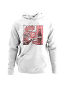 Officially Licensed Coca Cola Retro Coke Graphic: Enjoy Refreshing Fizz Women's Hoodie