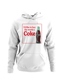 Officially Licensed Coca Cola I'd Like to Buy the World a Coke Women's Hoodie