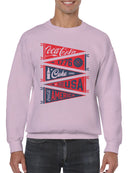 Officially Licensed Coca Cola American Heritage Coca-Cola Design Men's Sweatshirt