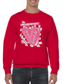 Officially Licensed Coca Cola Retro Pink Soda Pop Art Design Men's Sweatshirt