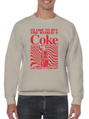 Officially Licensed Coca Cola Buy the World a Coke  Men's Sweatshirt
