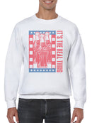 Officially Licensed Coca Cola Vintage Coca-Cola Bottles Design Men's Sweatshirt