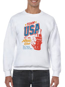 Officially Licensed Coca Cola Team USA 1886 Athletic Victory Men's Sweatshirt