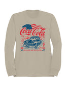 Officially Licensed Coca Cola Classic Coke Americana Cruiser Men's Sweatshirt