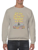 Officially Licensed Coca Cola World Coke Buy Vintage Design Men's Sweatshirt