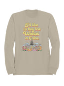 Officially Licensed Coca Cola World Coke Buy Vintage Design Men's Sweatshirt