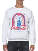 Officially Licensed Coca Cola Retro Coca-Cola Vintage Graphic Men's Sweatshirt