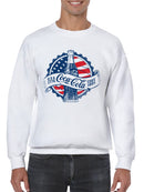 Officially Licensed Coca Cola Coca-Cola Vintage USA 1776 Design Men's Sweatshirt