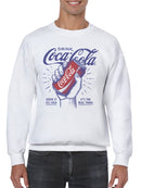 Officially Licensed Coca Cola Classic Coca-Cola Can Design Art Men's Sweatshirt