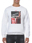 Officially Licensed Coca Cola Refreshing Coke - Coke is it! Men's Sweatshirt