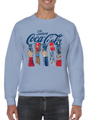 Officially Licensed Coca Cola Celebrate with Coca-Cola Artwork Men's Sweatshirt