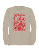 Officially Licensed Coca Cola Buy the World a Coke  Women's Sweatshirt