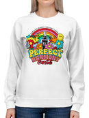 Officially Licensed Coca Cola Perfect Harmony Coca-Cola Rainbow Art Women's Sweatshirt
