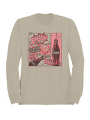 Officially Licensed Coca Cola Retro Coke Graphic: Enjoy Refreshing Fizz Women's Sweatshirt