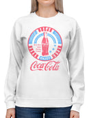 Officially Licensed Coca Cola Vintage Coca-Cola Enjoyment Design Women's Sweatshirt