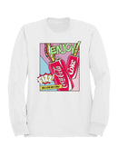 Officially Licensed Coca Cola Enjoy Coke Pop Art Fizz Design Women's Sweatshirt
