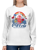 Officially Licensed Coca Cola Coca-Cola Retro Floral Design Women's Sweatshirt