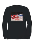 Officially Licensed Coca Cola Coke Is It! - Iconic Coca-Cola Ad Women's Sweatshirt