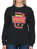 Officially Licensed Coca Cola Coca-Cola Vintage Arrow Design Women's Sweatshirt